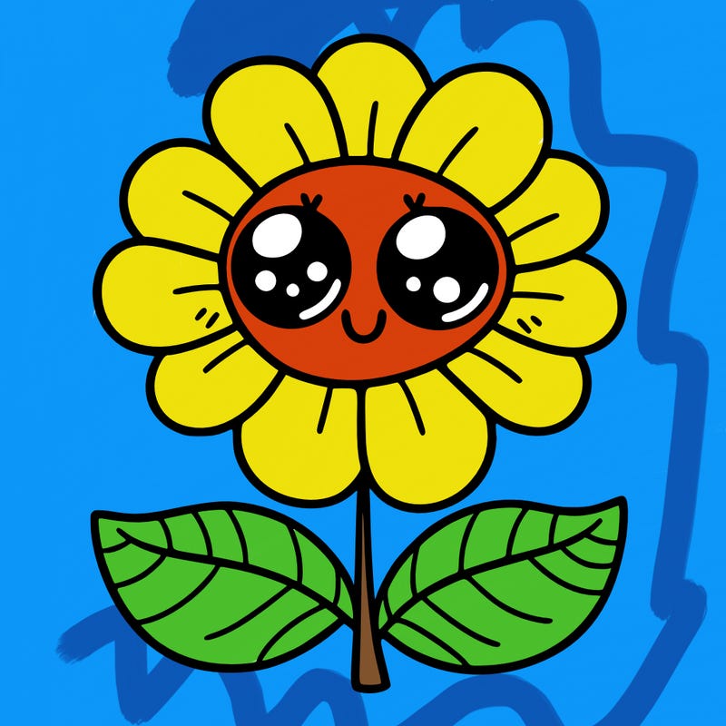flower with eyes