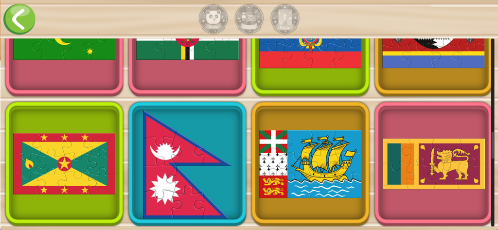Geo Kids (Qbis Studio) - World flag jigsaw puzzles for children in the Geo Kids app