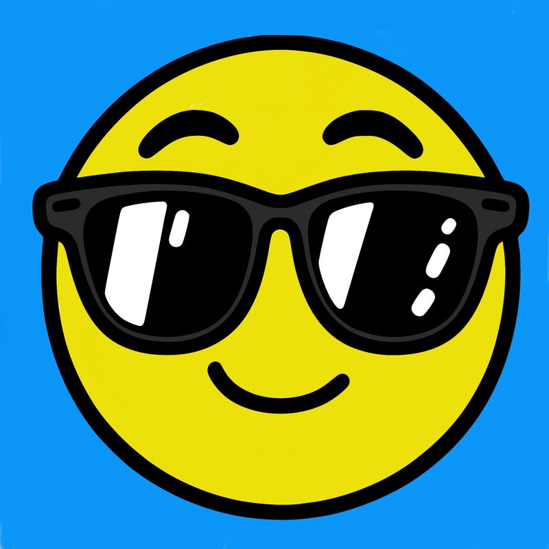 emoji with sunglasses