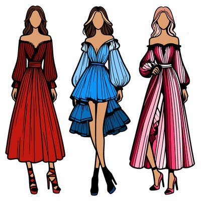 fashion models dresses