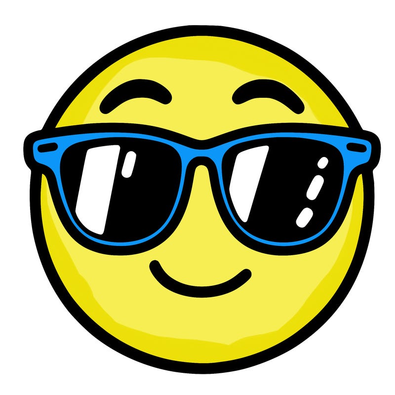 emoji with sunglasses