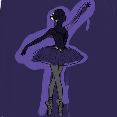 realistic ballerina