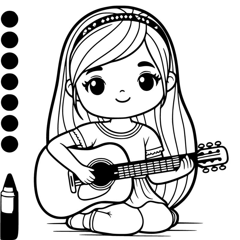 girl playing guitar