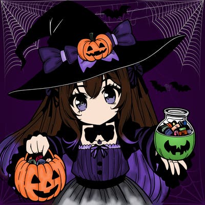 halloween anime girl