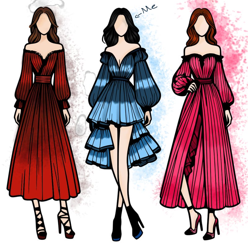 fashion models dresses