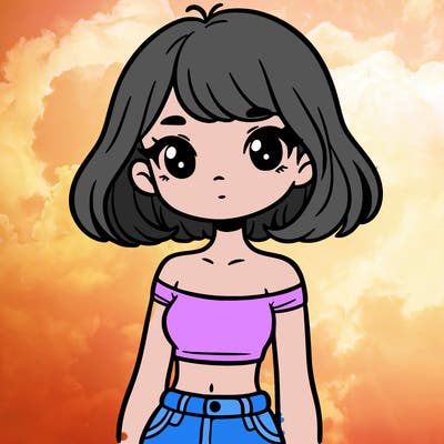 girl in a cute crop top