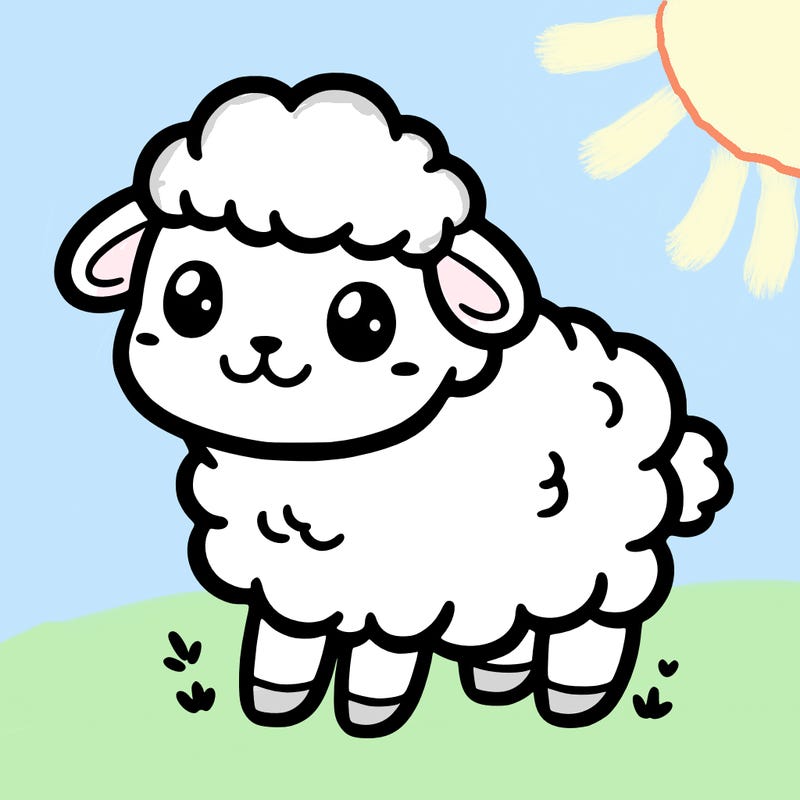 really cute sheep