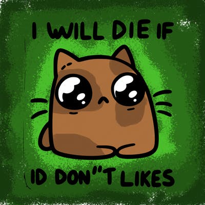 a cat that will die if we don’t get 10 likes