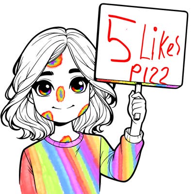 realistic girl holding up a sign