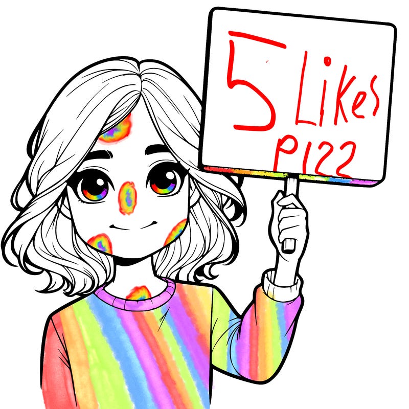 realistic girl holding up a sign