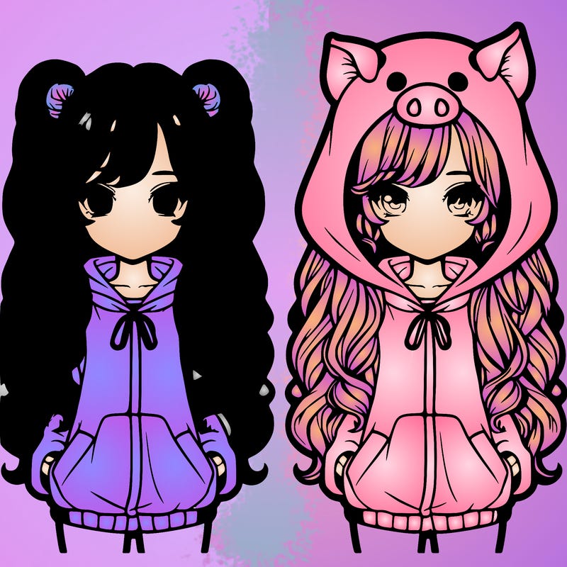 miku in a peppa pig costume