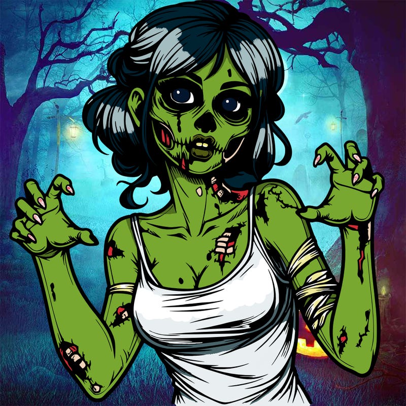 realistic zombie girl