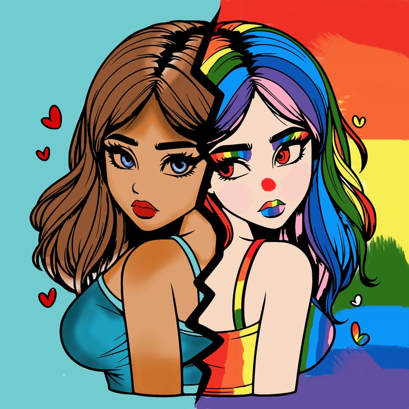 realistic girl split