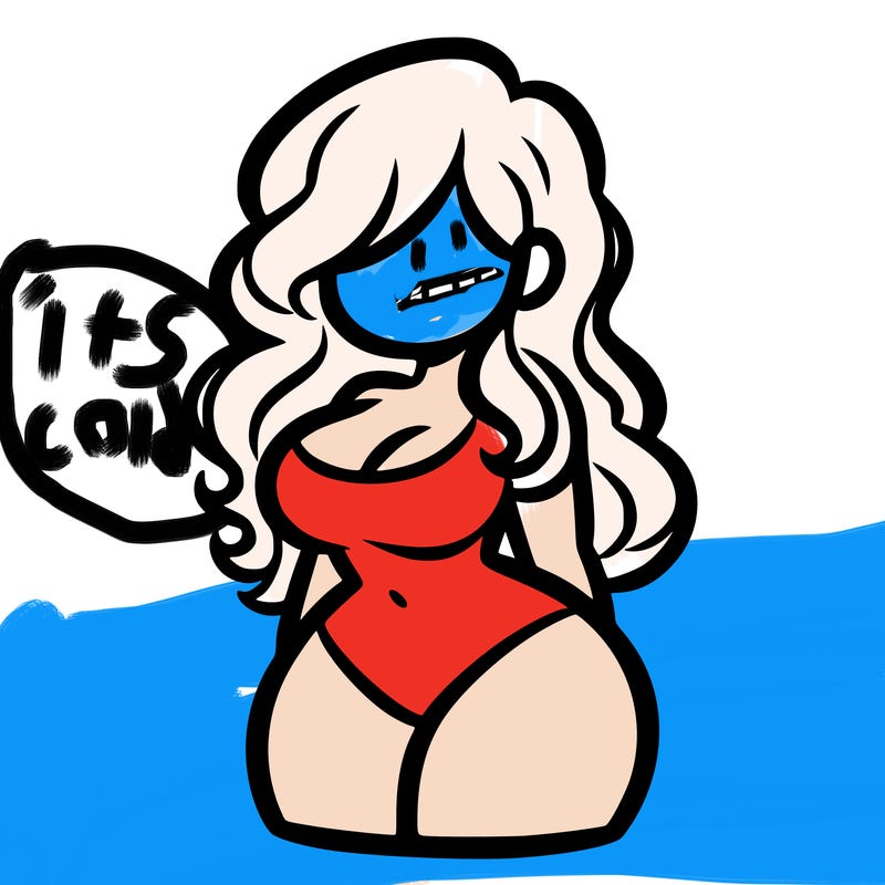 curvy woman with hair