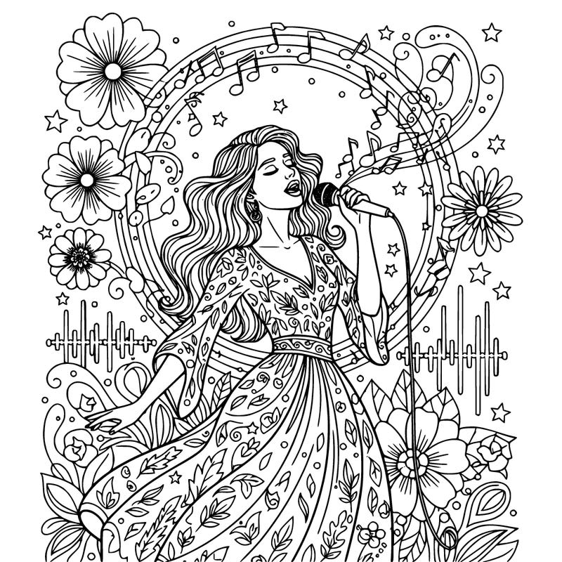 aesthetic girl singing