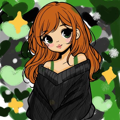 shy pretty girl wearing a sweater that is falling off one shoulder portrait