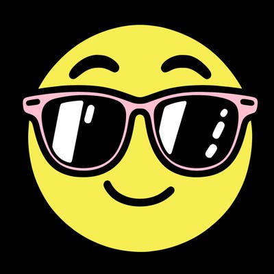 emoji with sunglasses
