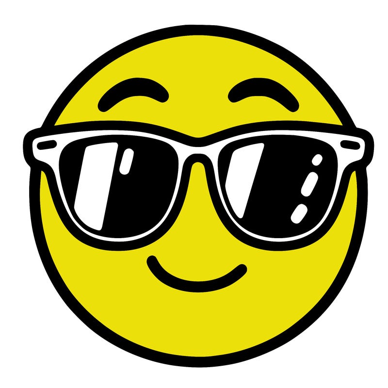 emoji with sunglasses