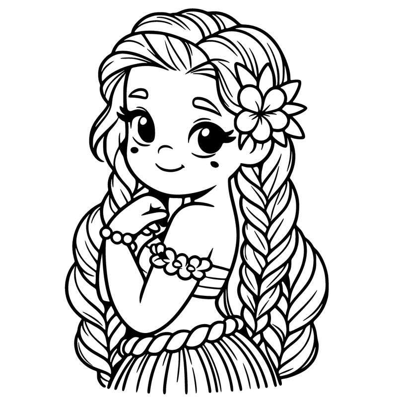 hawaiian girl with braids