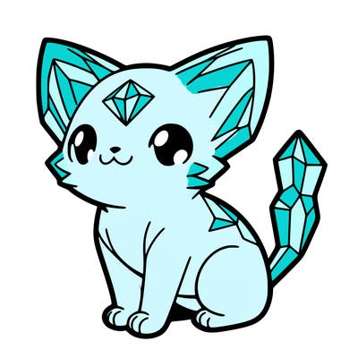 crystal kitten