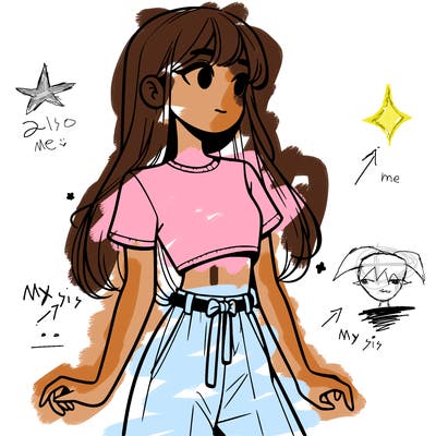 girl in a cute crop top