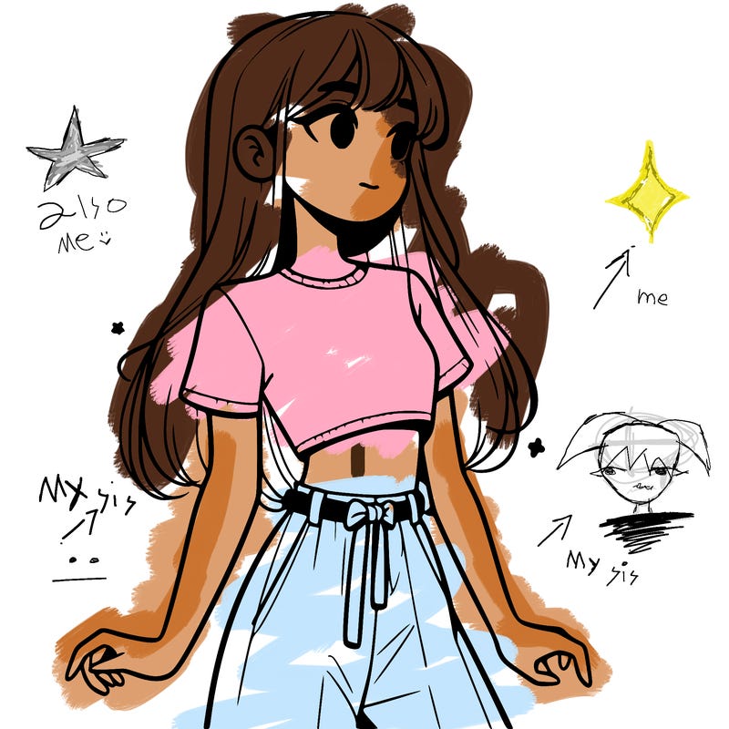 girl in a cute crop top