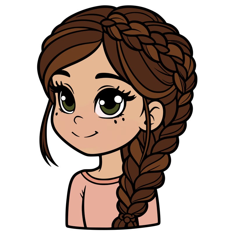 girl with braids