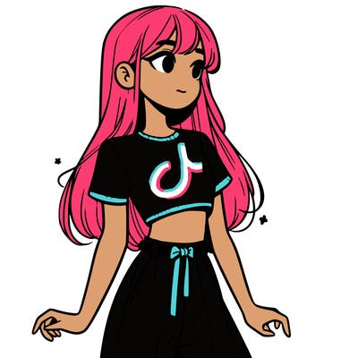 girl in a cute crop top