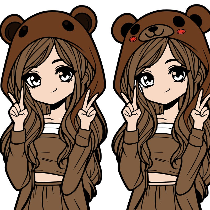 teen girl in animal costume