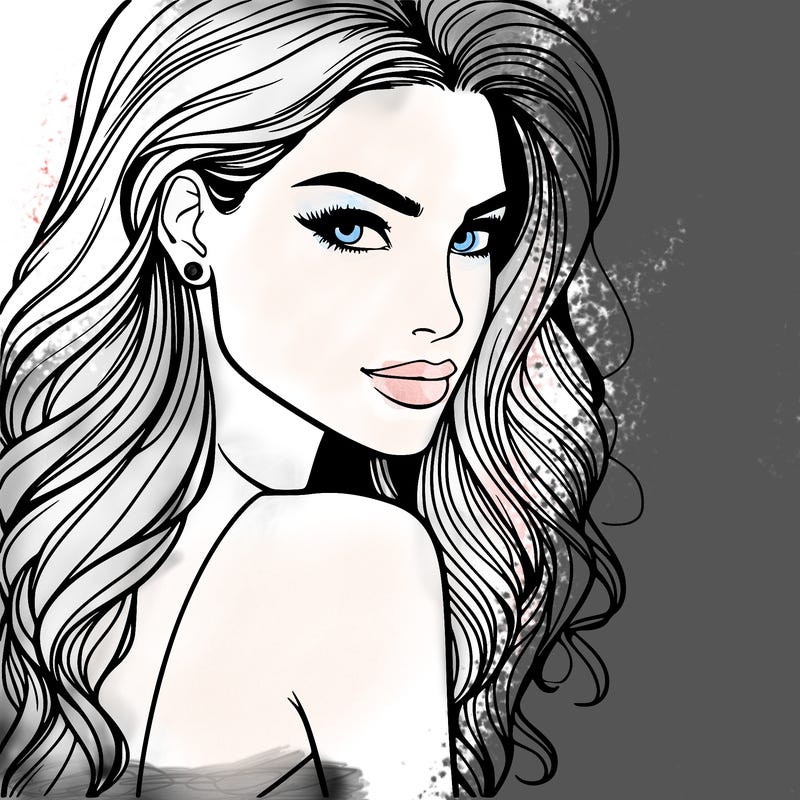 beautiful female fashion model