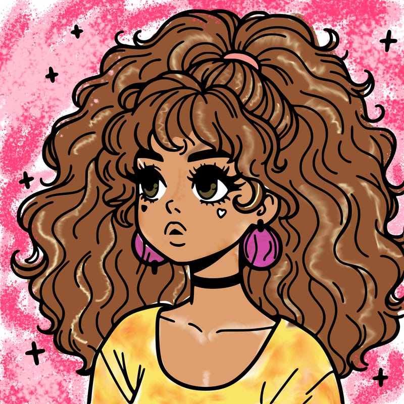 aesthetic girl with big hair