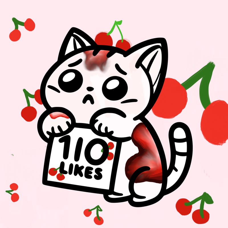 a cat begging for 10 likes