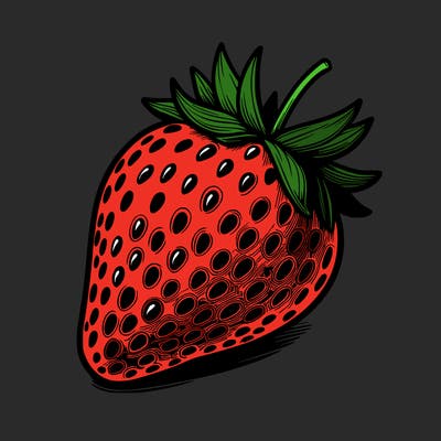 realstic strawberry