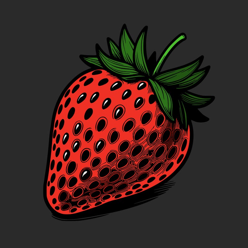 realstic strawberry