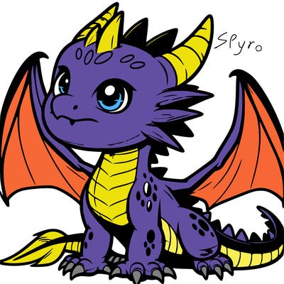 fierce baby night dragon