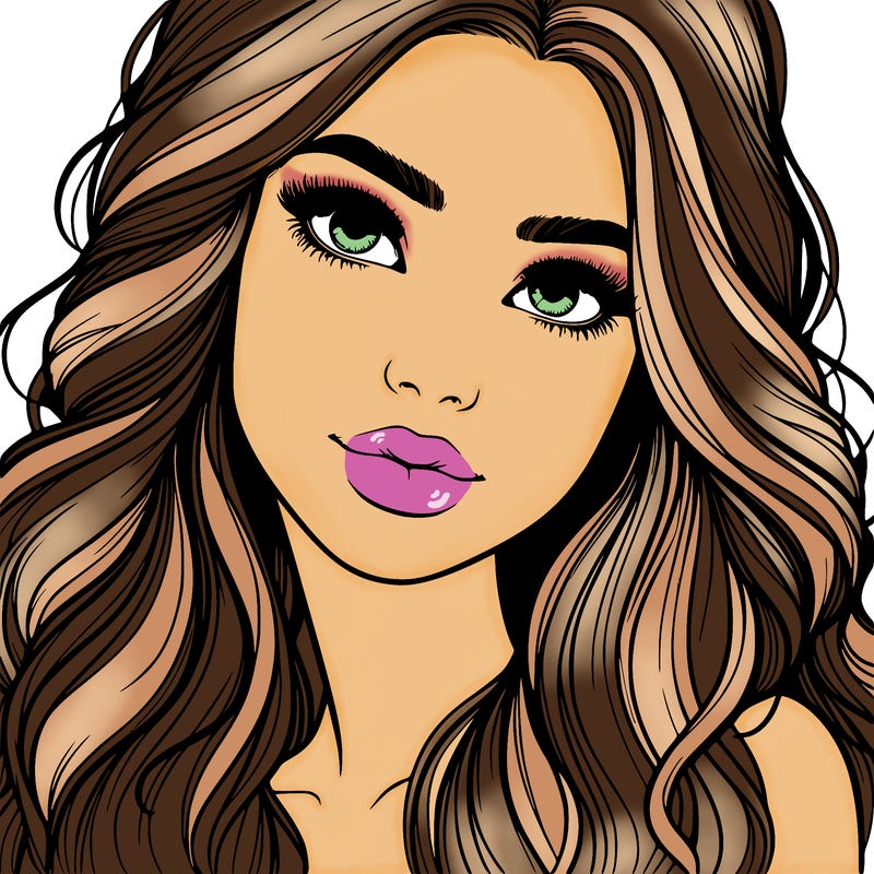 beautiful realistic girl