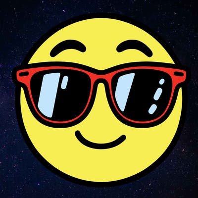 emoji with sunglasses