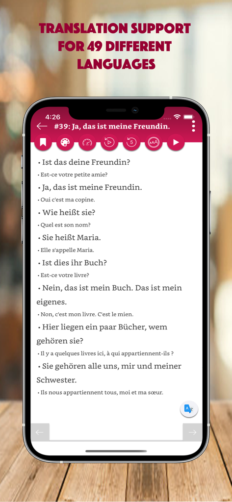 German Conversation Dialog - Education App | MWM