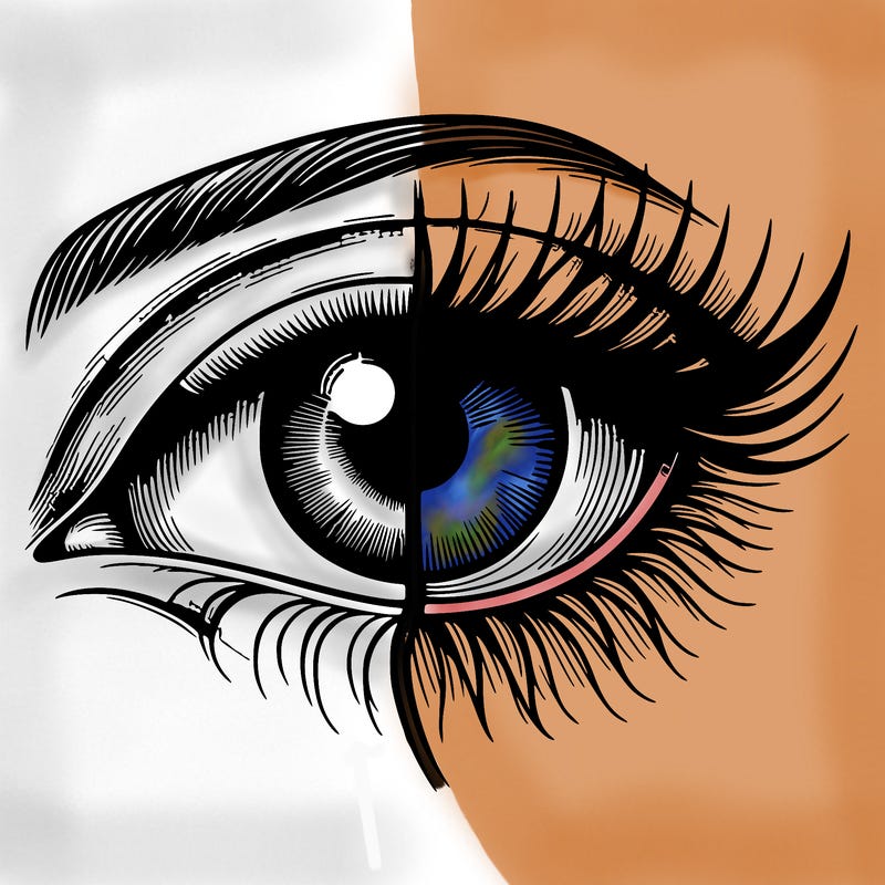 realistic eye split