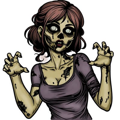 realistic zombie girl