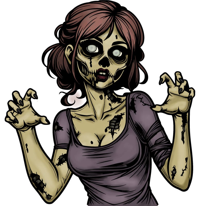 realistic zombie girl