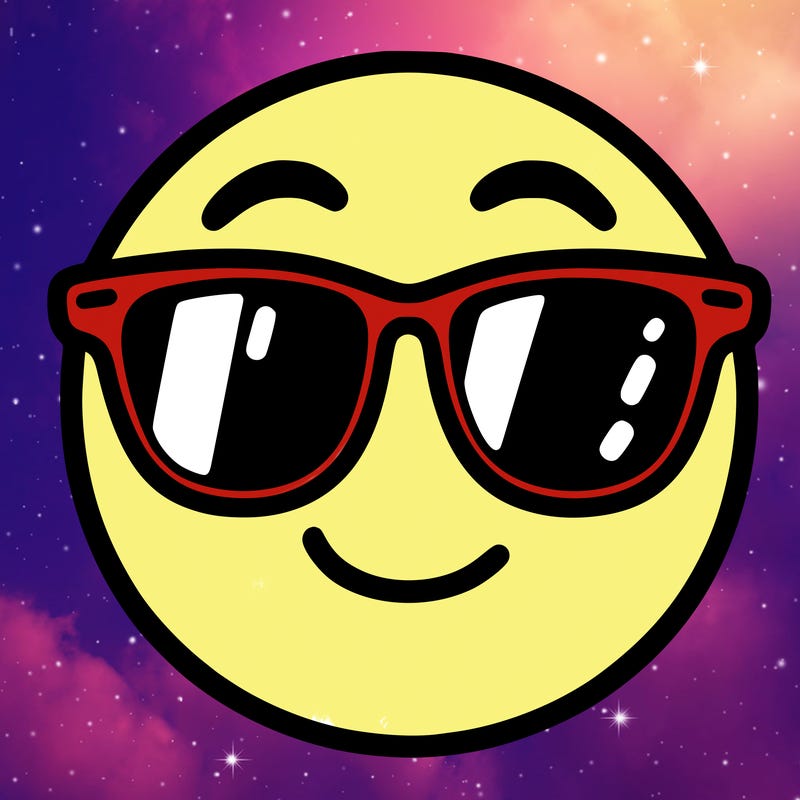 emoji with sunglasses