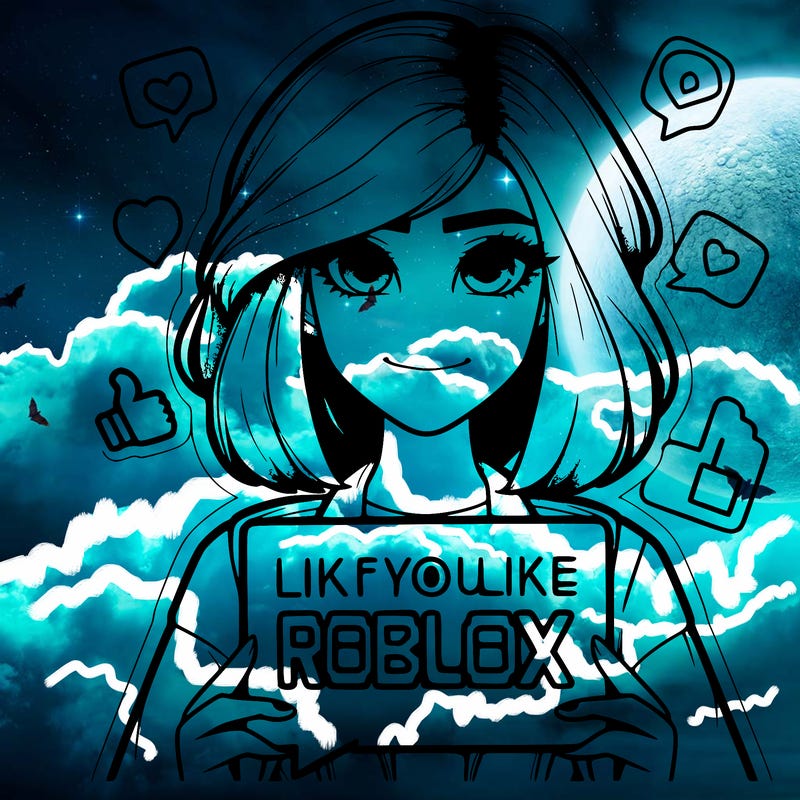 realistic girl saying like if you like roblox