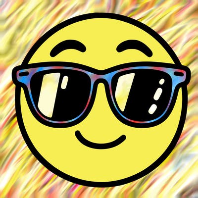 emoji with sunglasses