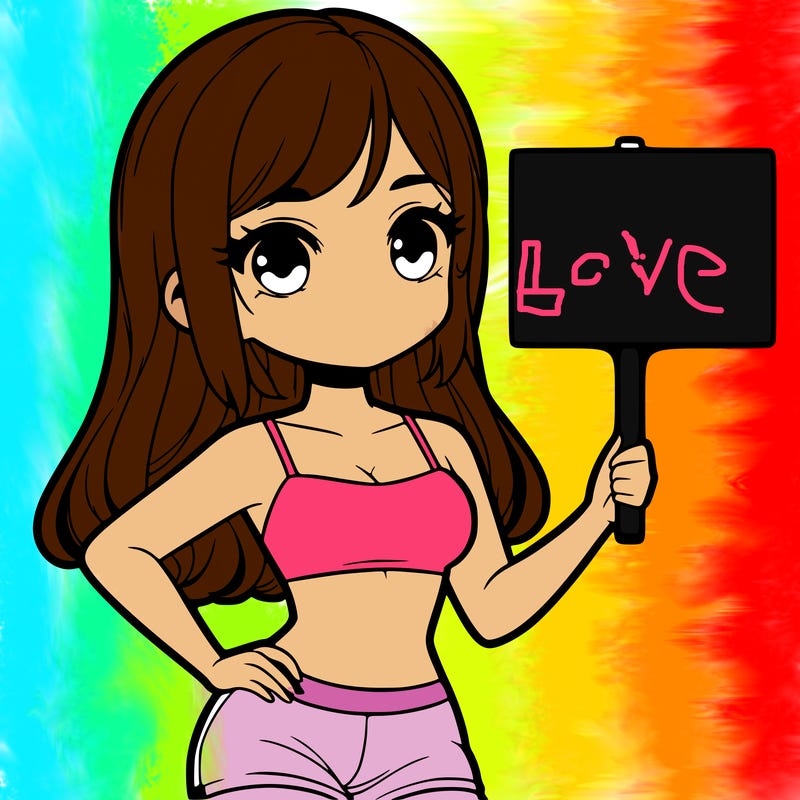 girl in a cute crop top holding a blank sign