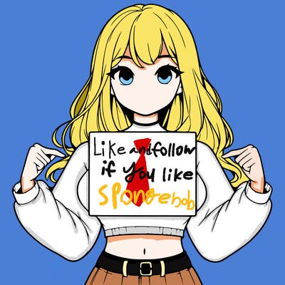 girl holding a blank sign in a long sleeve crop top