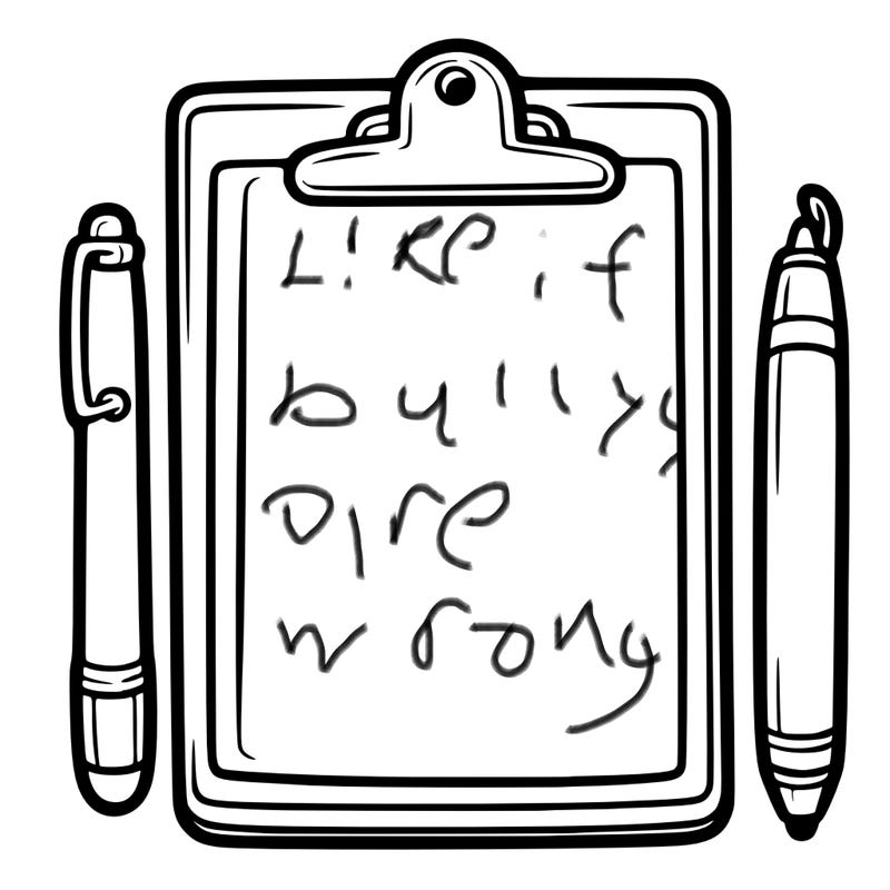 blank clip board with pen