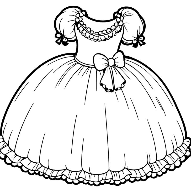 a big white poofy dress