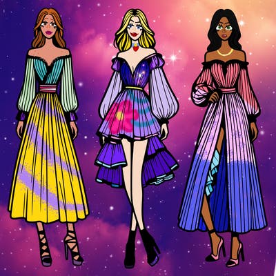 fashion models dresses