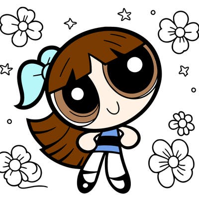a powerpuff girl